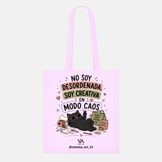 Bolsa Tote Bag "Creativa en Modo Caos"