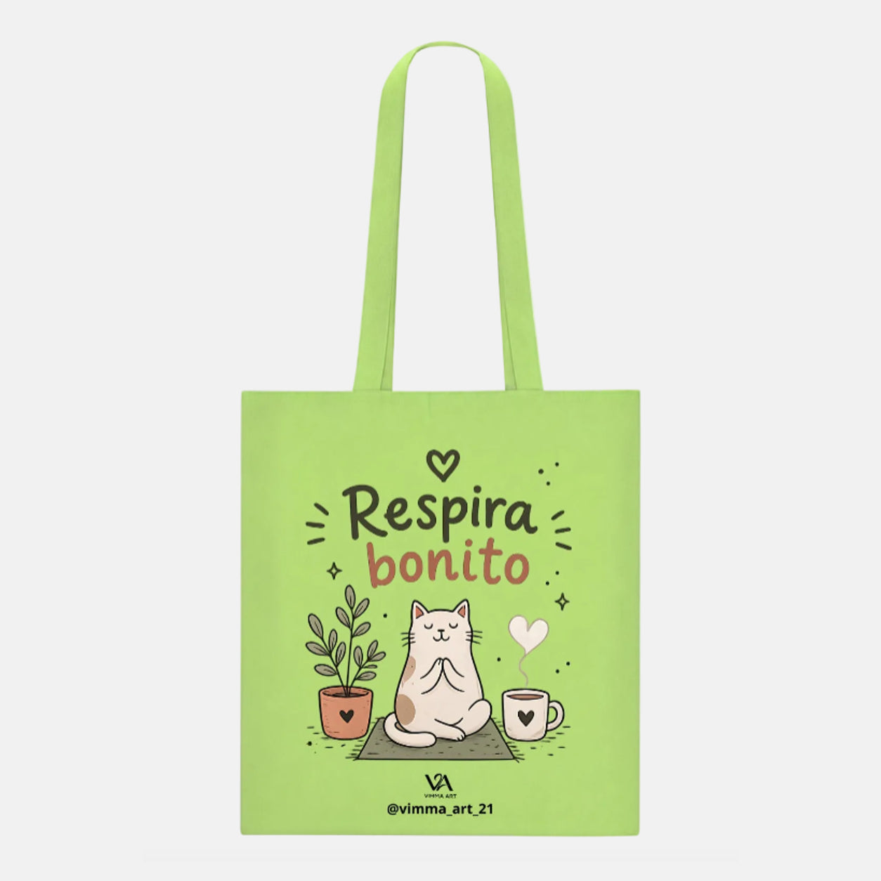 Bolsa Tote Bag "Respira Bonito"